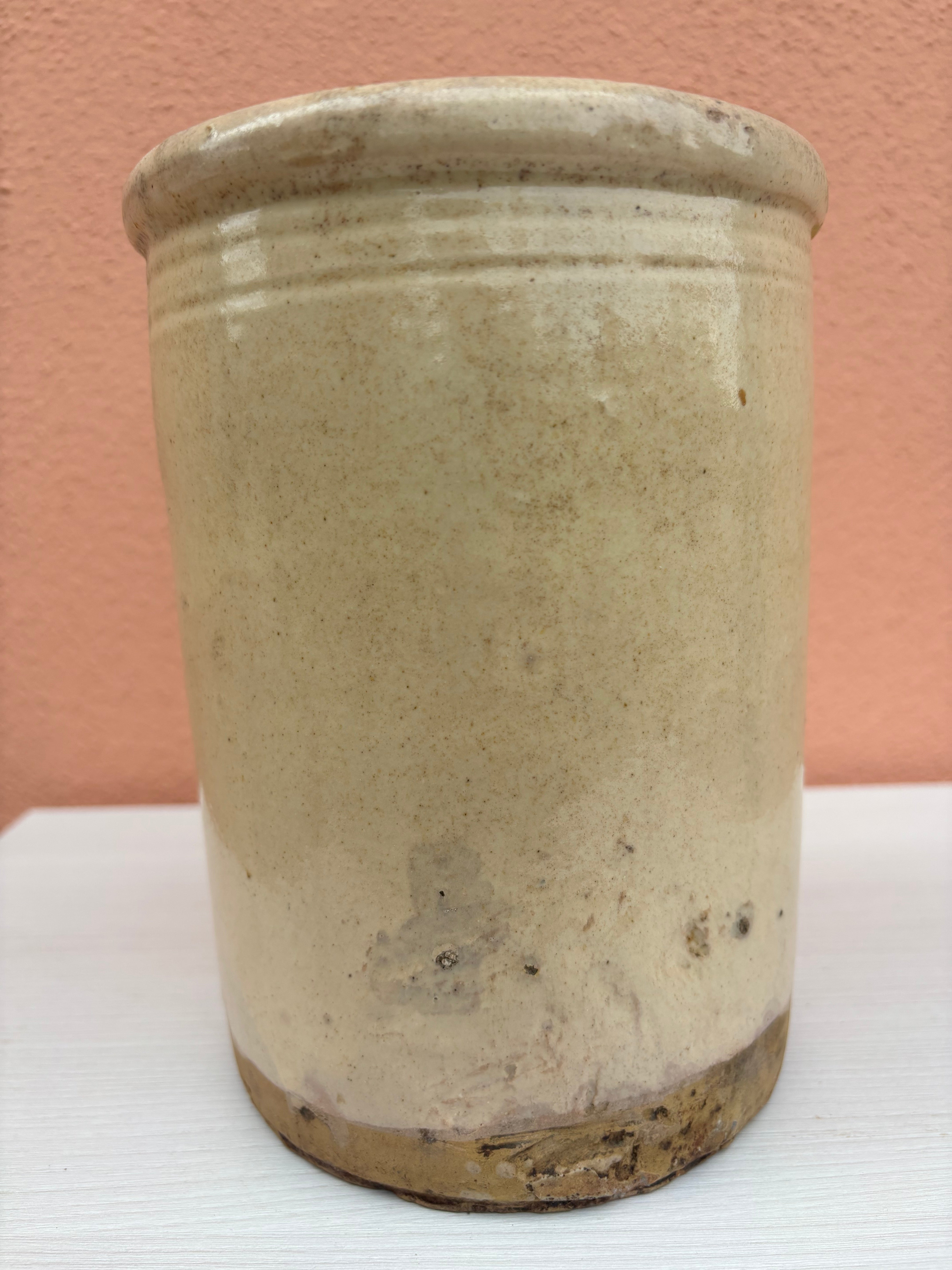 Italiensk krukke, h19 cm.