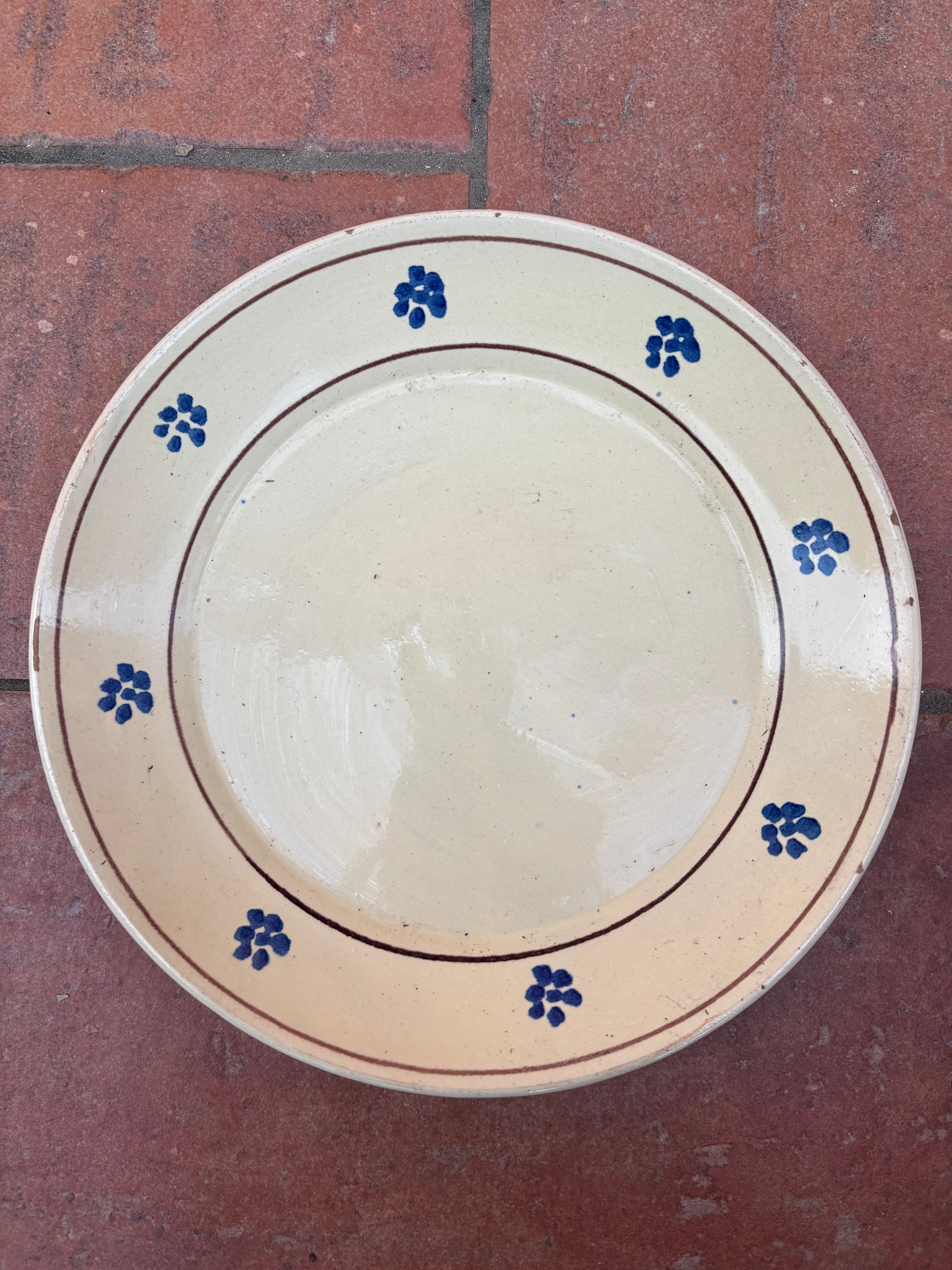 Italiensk fat/tallerken, Ø22 cm.