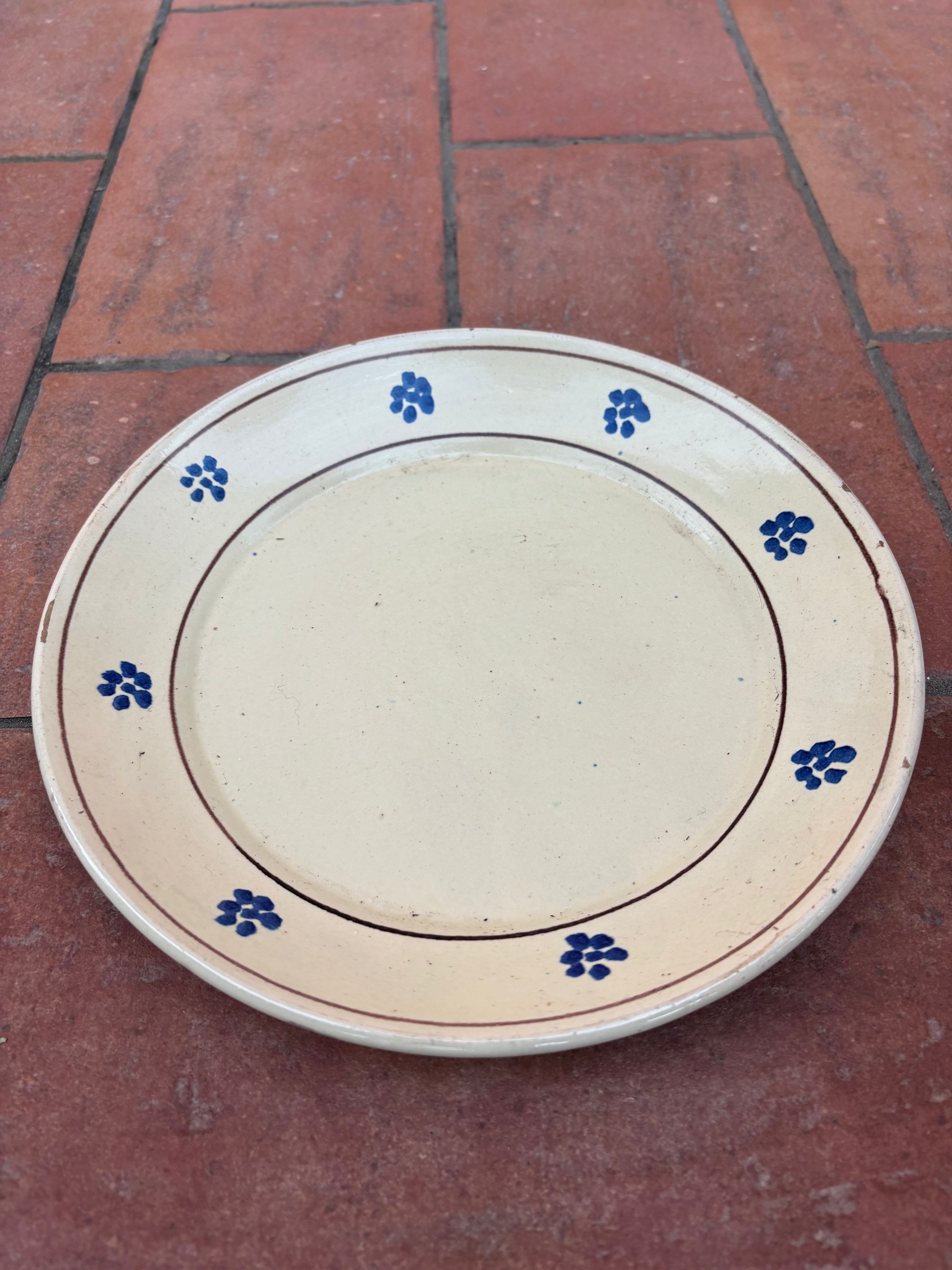 Italiensk fat/tallerken, Ø22 cm.