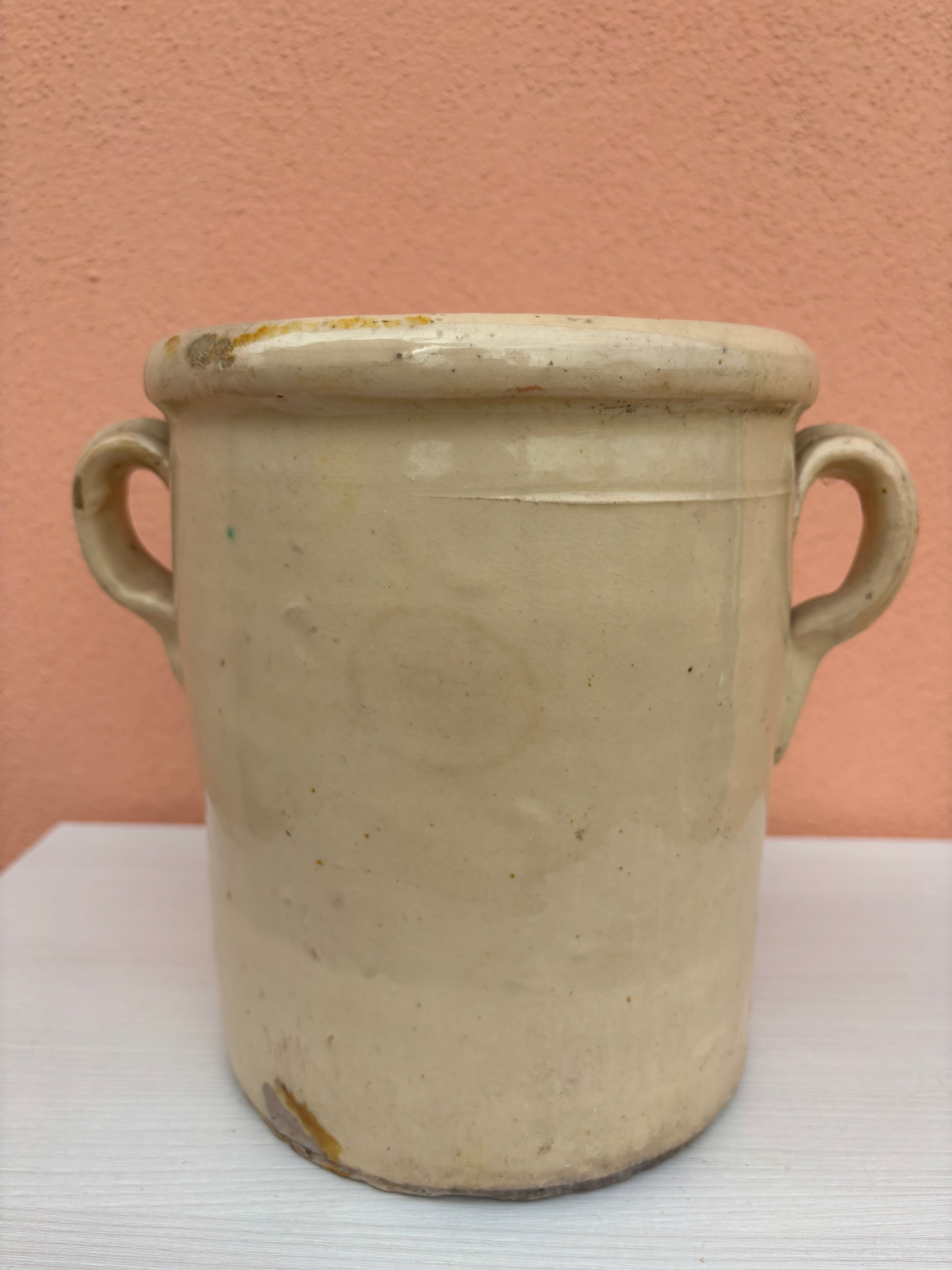 Italiensk krukke, h20 cm.