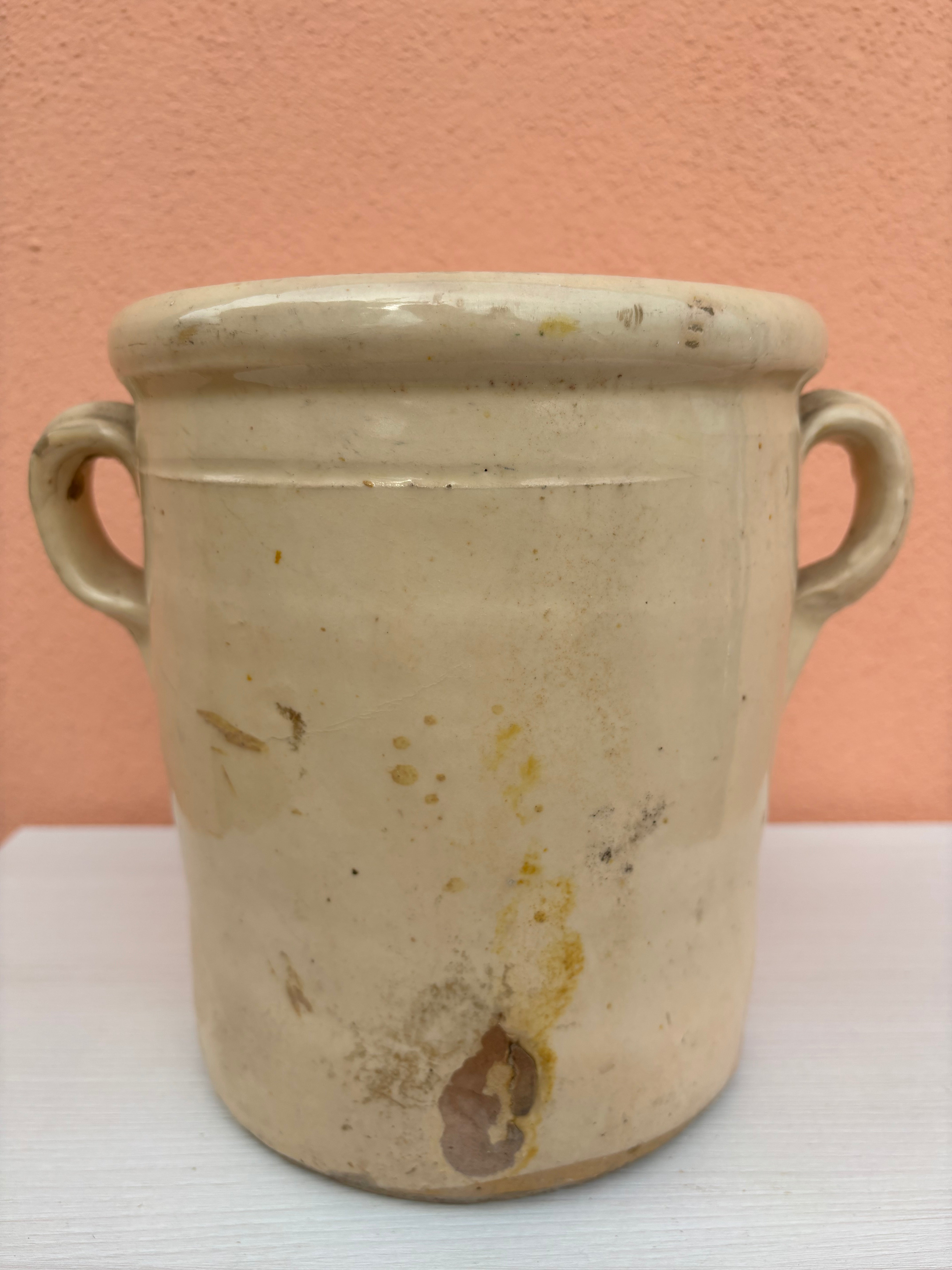 Italiensk krukke, h20 cm.