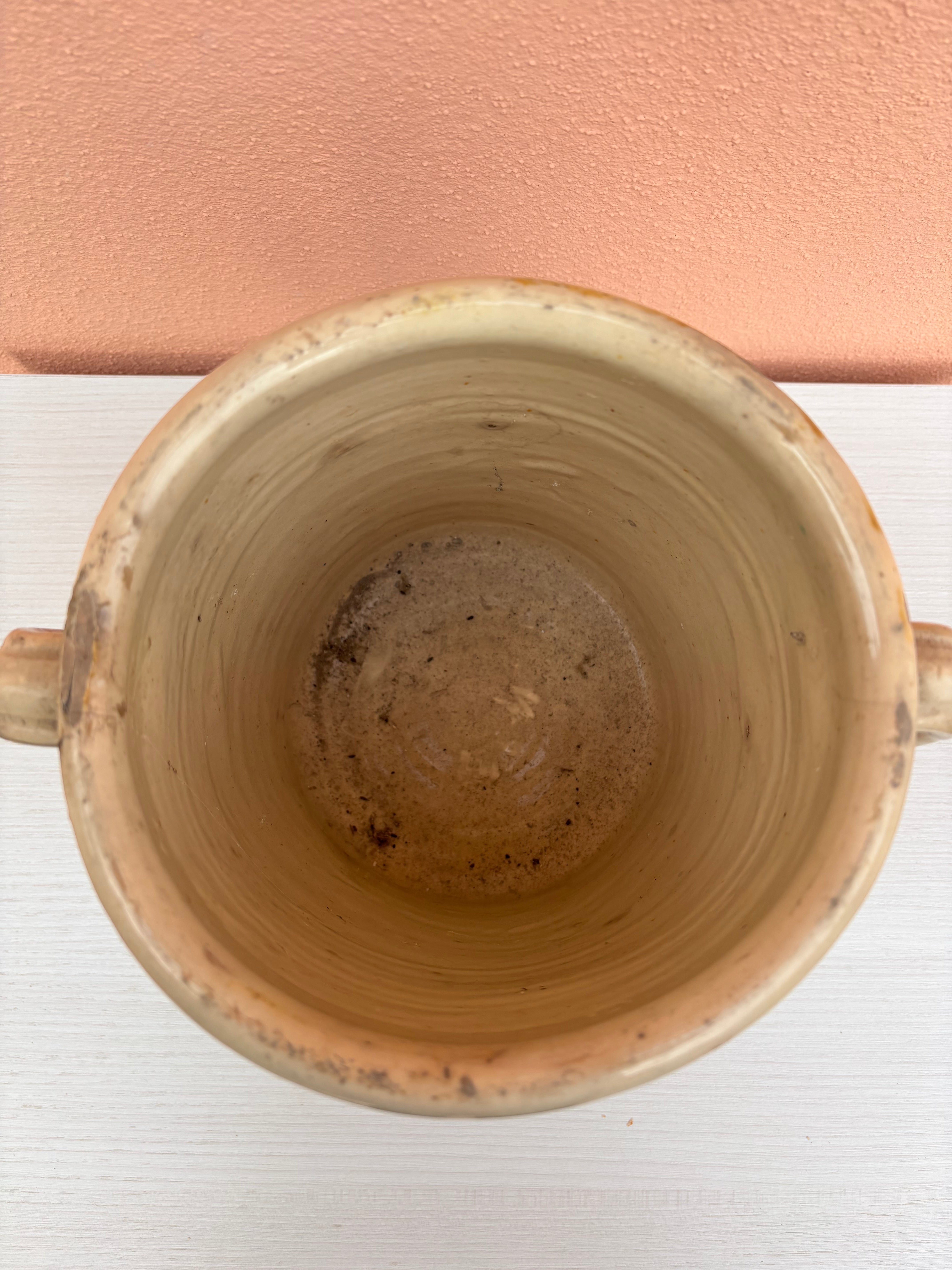 Italiensk krukke, h20 cm.