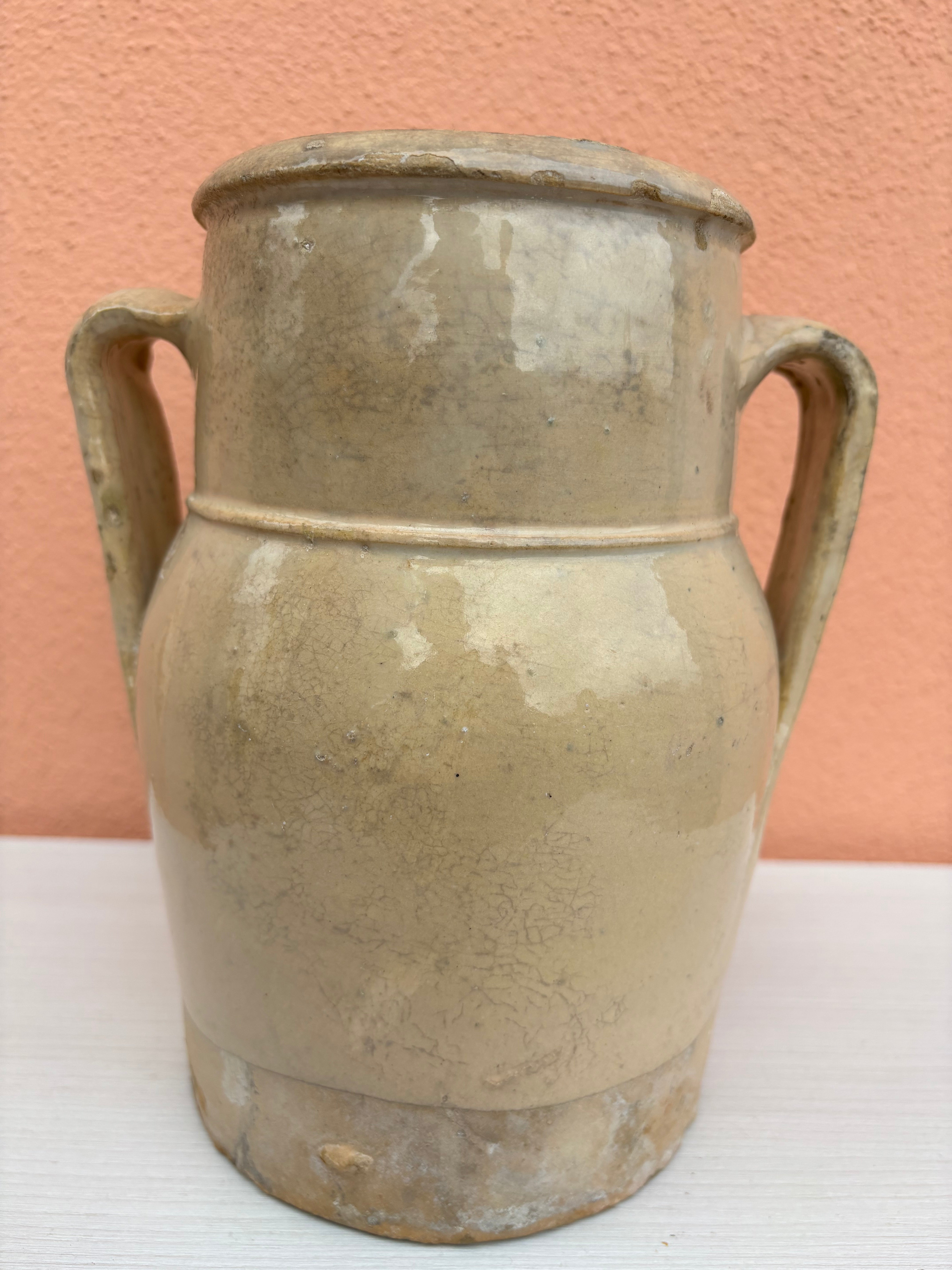 Italiensk krukke, h21 cm.