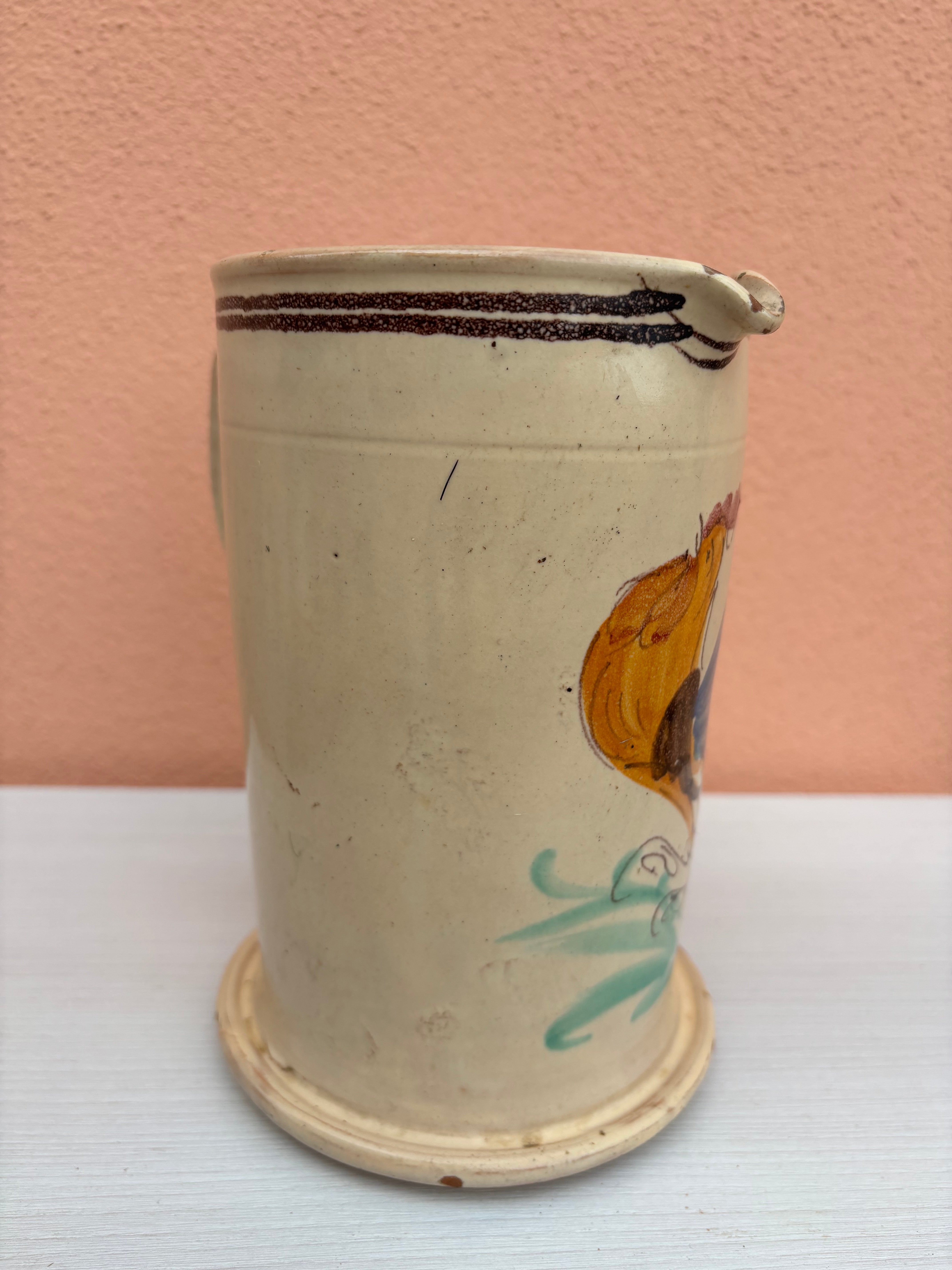 Italiensk kande, h19 cm.