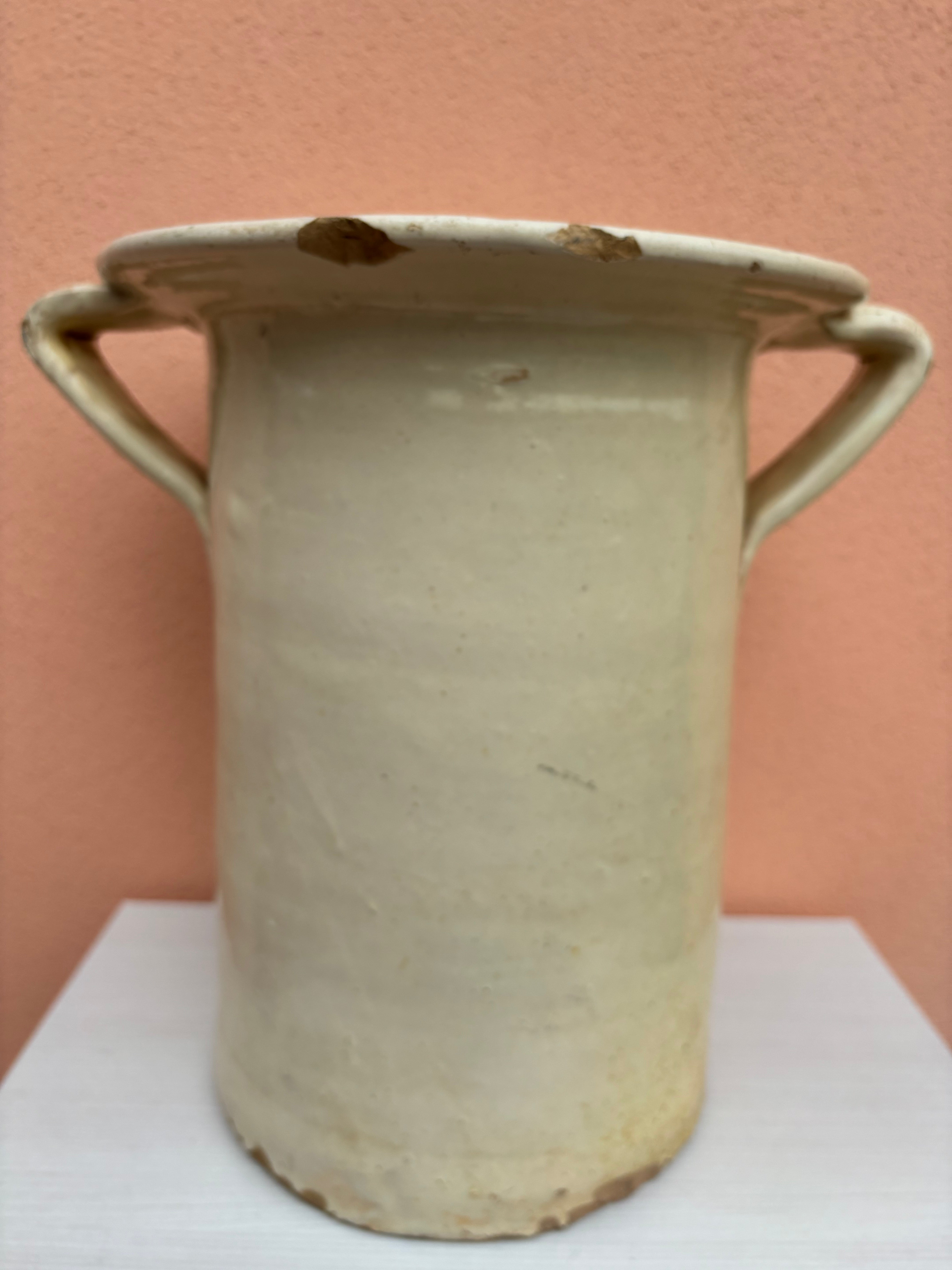 Italiensk krukke, h33 cm.