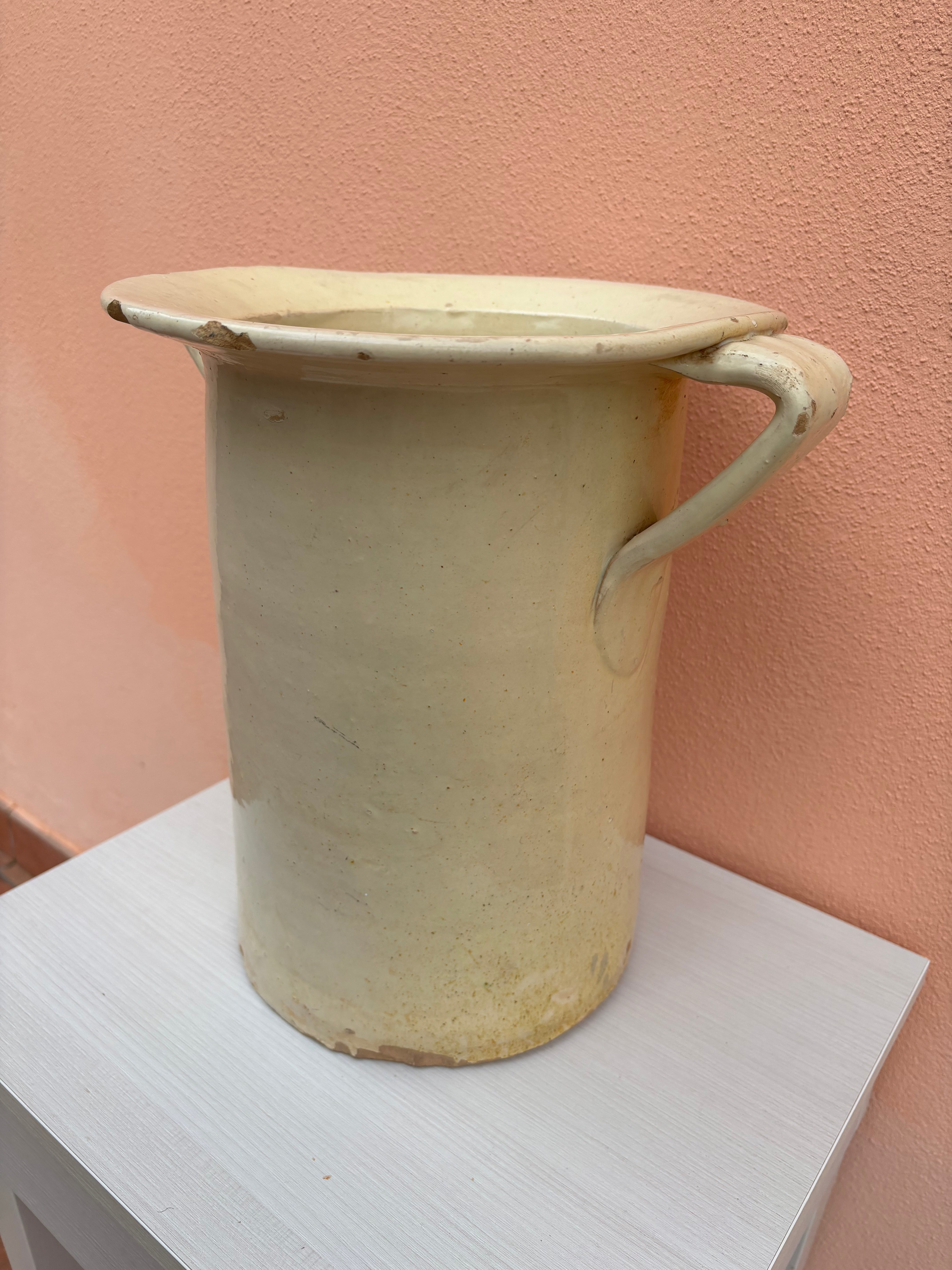 Italiensk krukke, h33 cm.