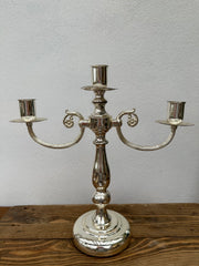 Sølvlysestage, 30 cm
