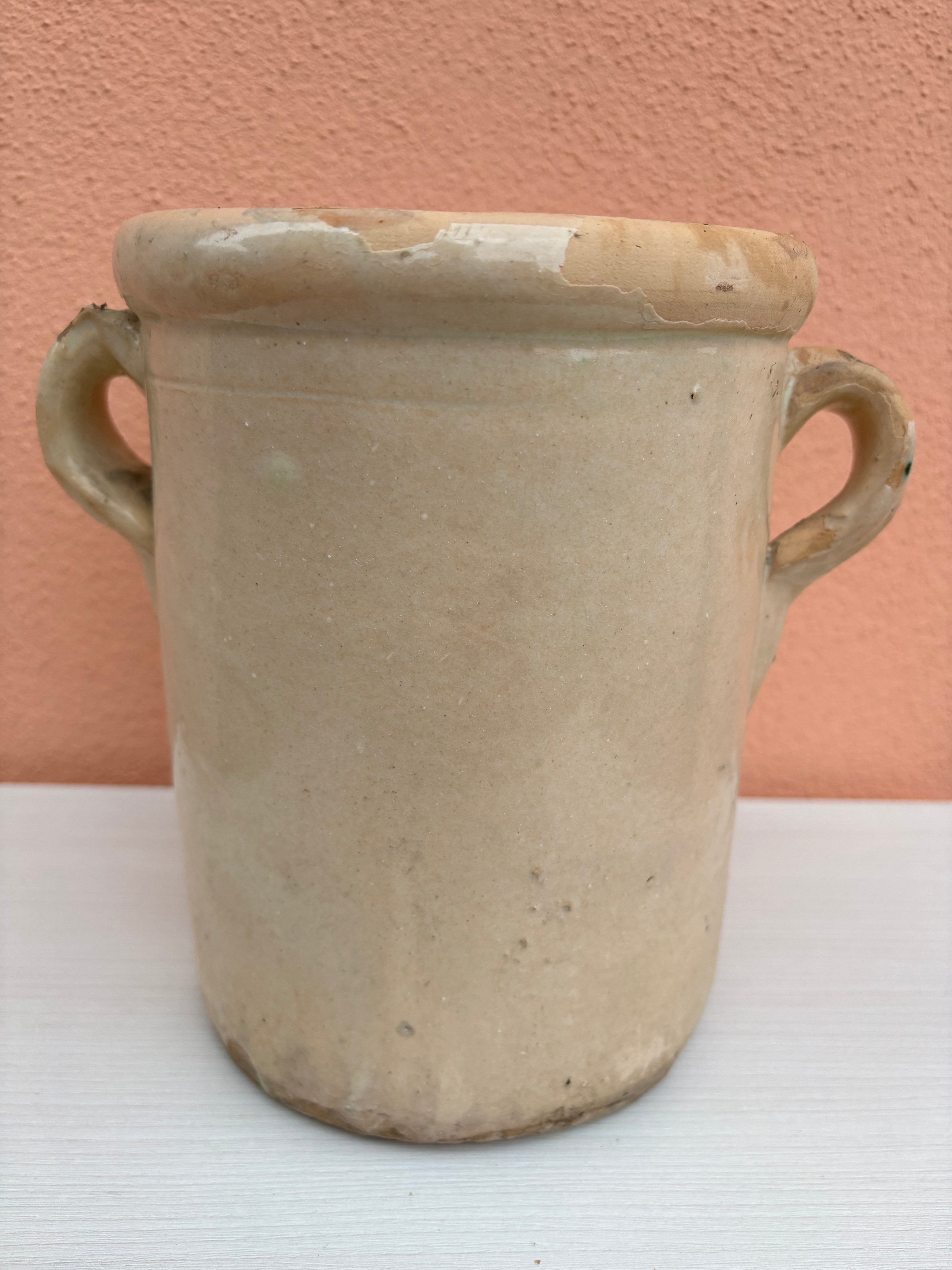 Italiensk krukke, h20 cm.