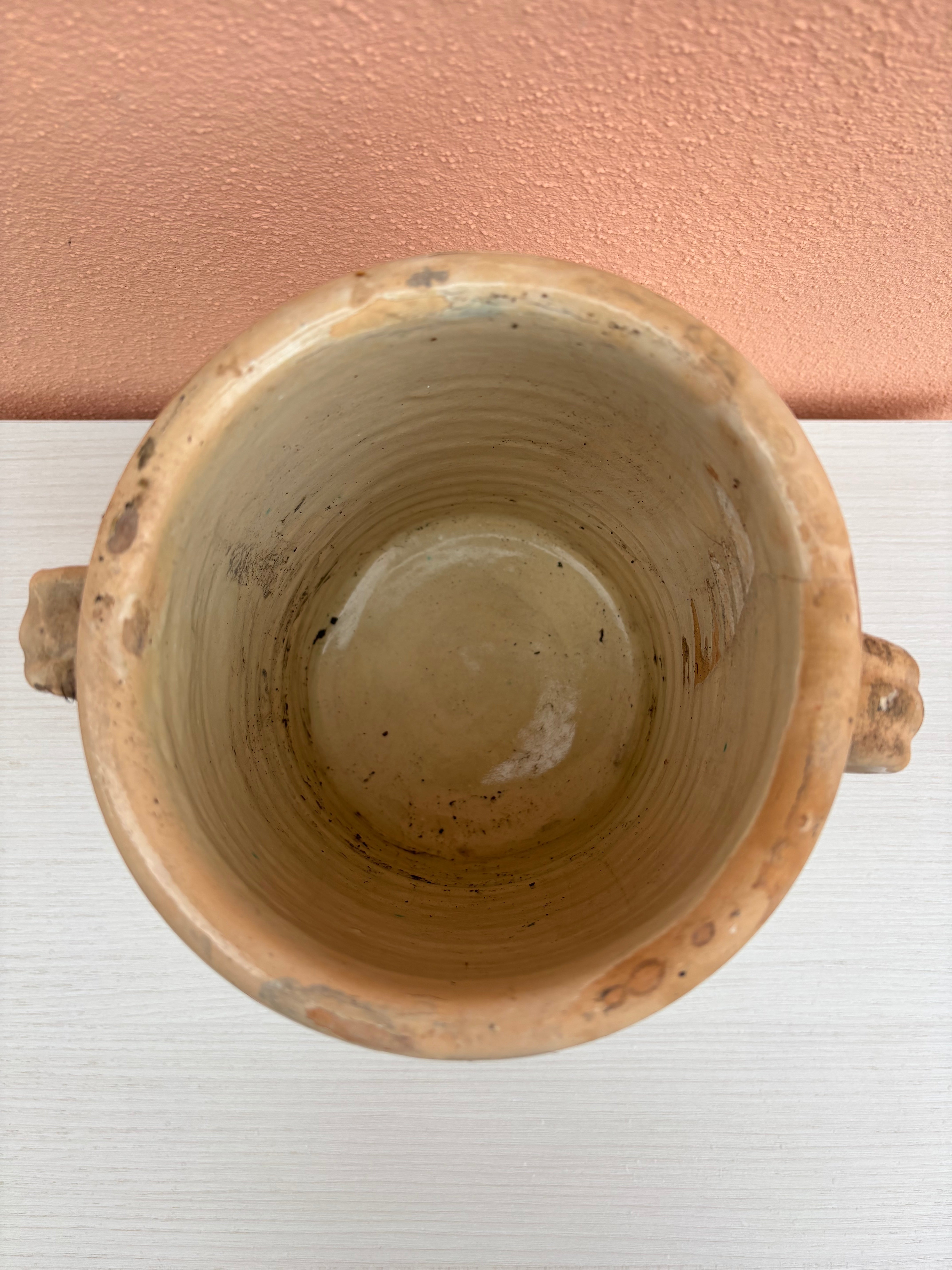 Italiensk krukke, h20 cm.