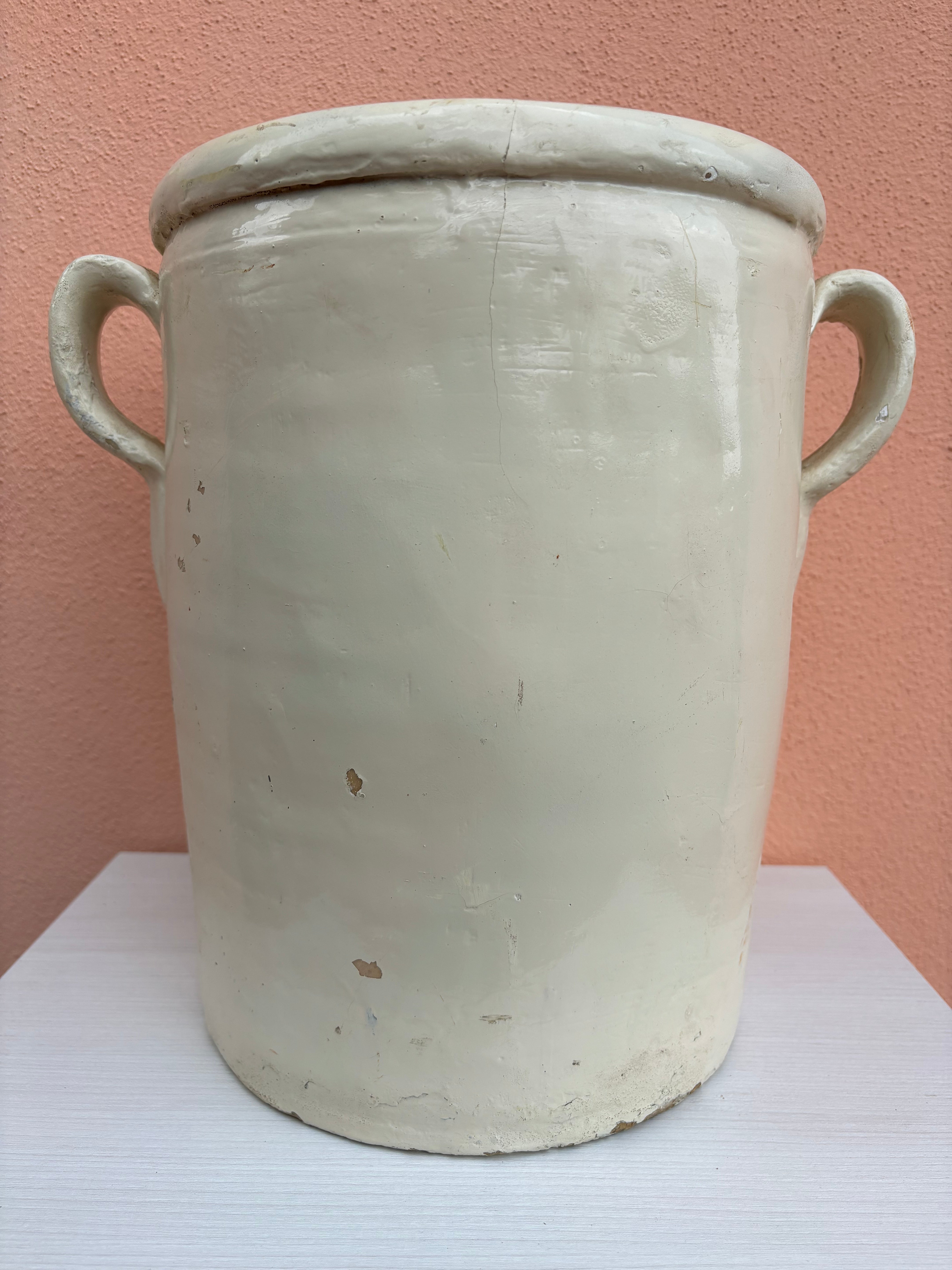 Italiensk krukke, h33 cm.