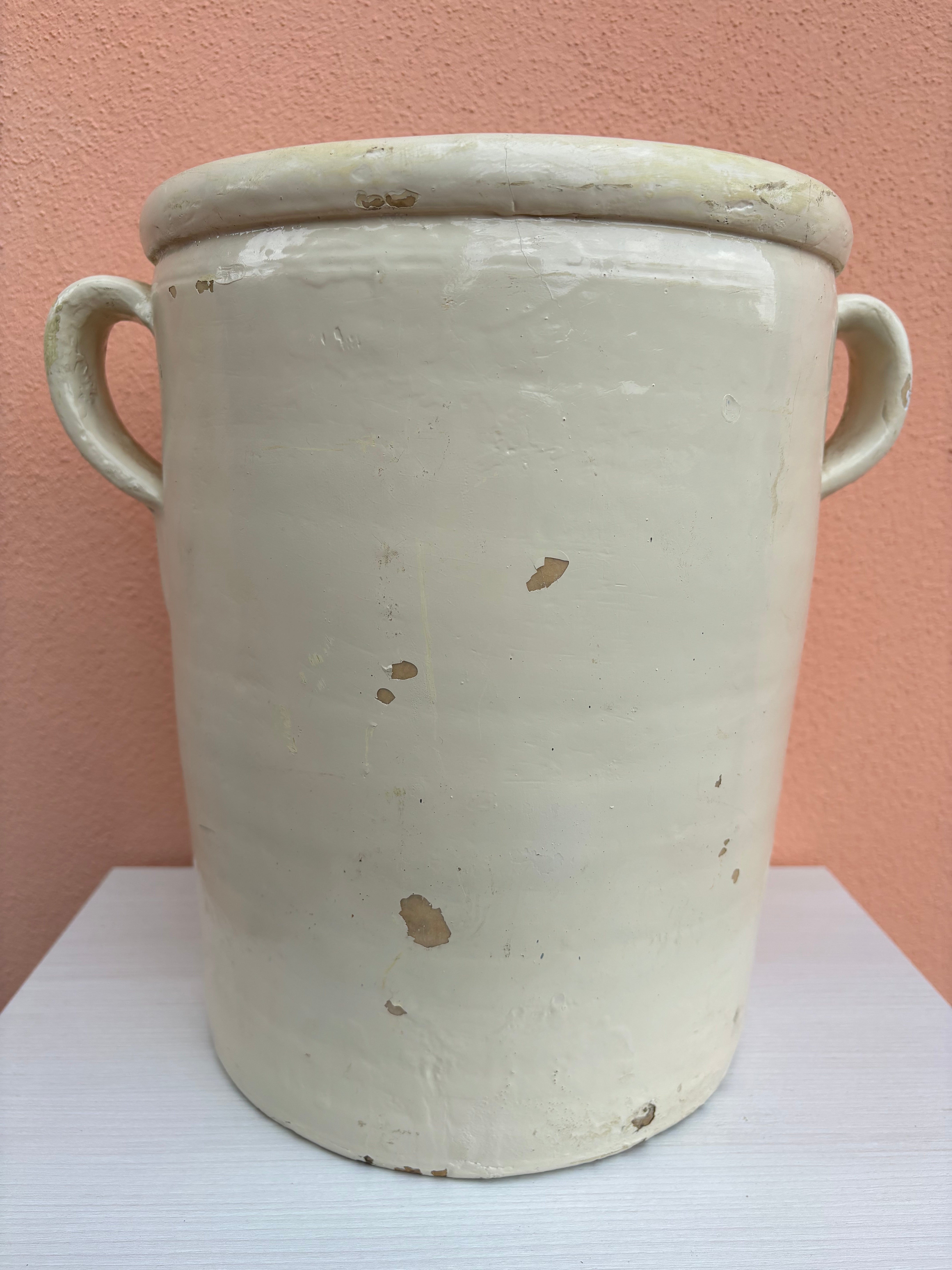 Italiensk krukke, h33 cm.