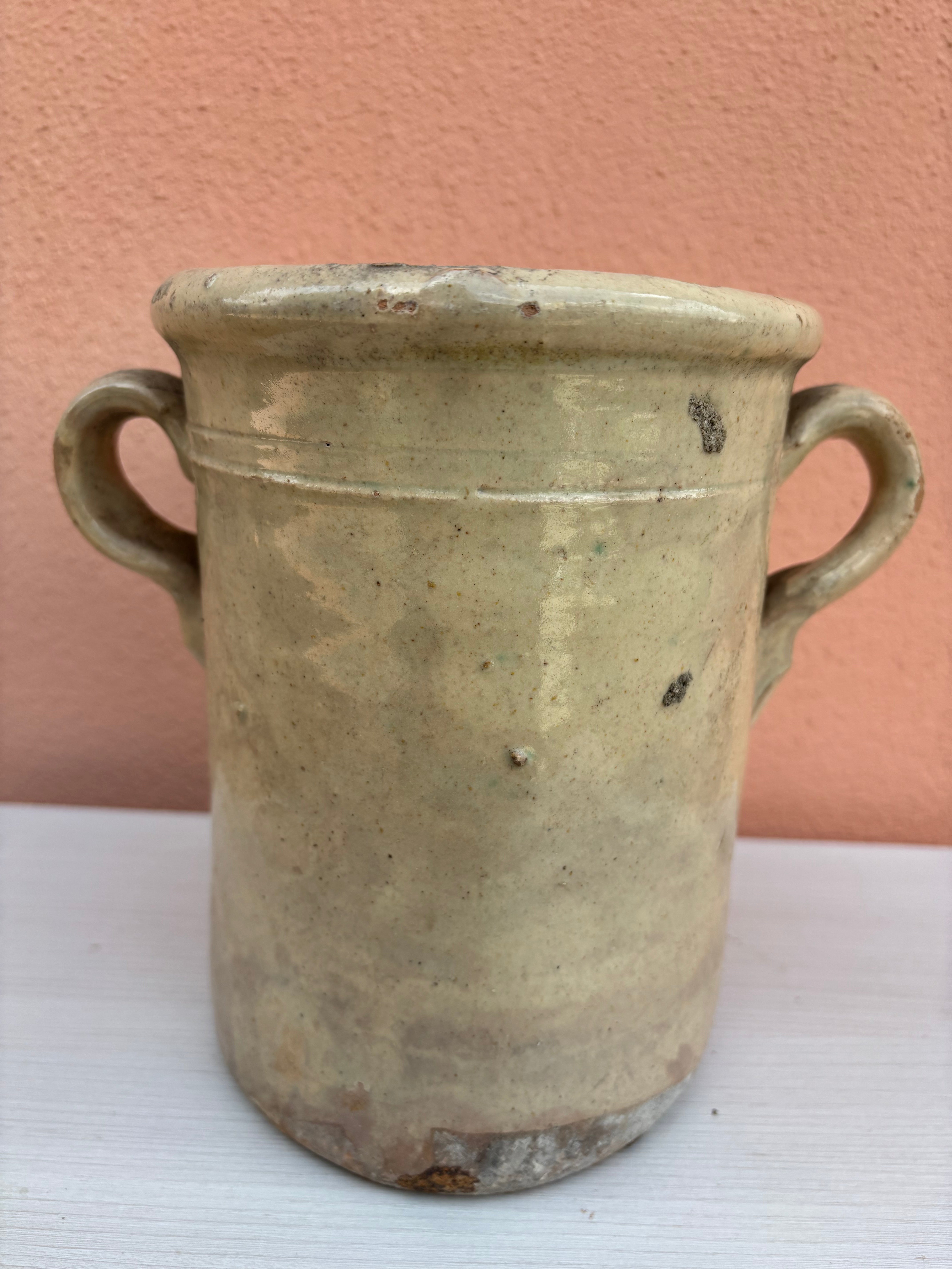 Italiensk krukke, h20 cm.
