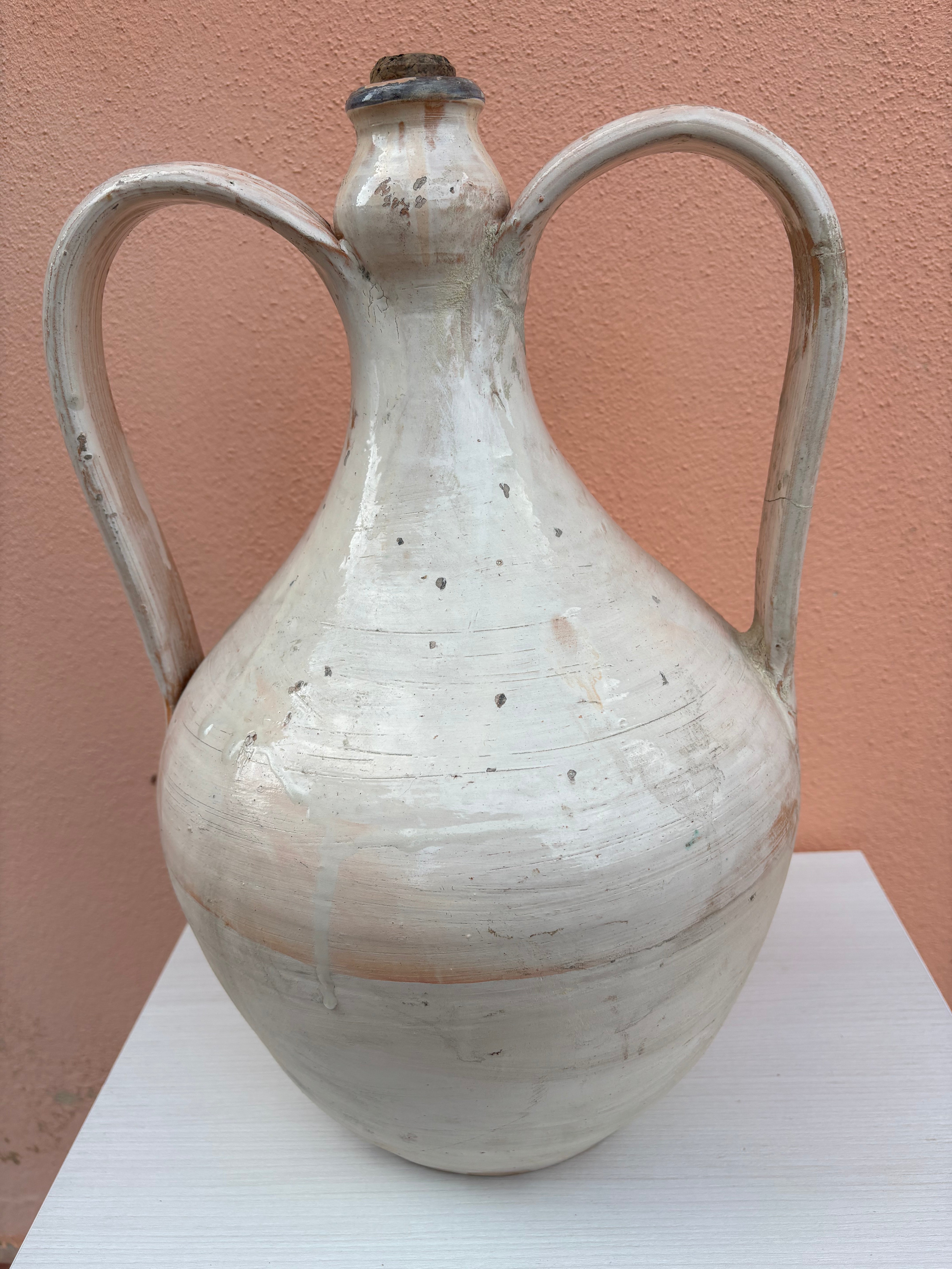 Italiensk olie krukke, h43 cm.
