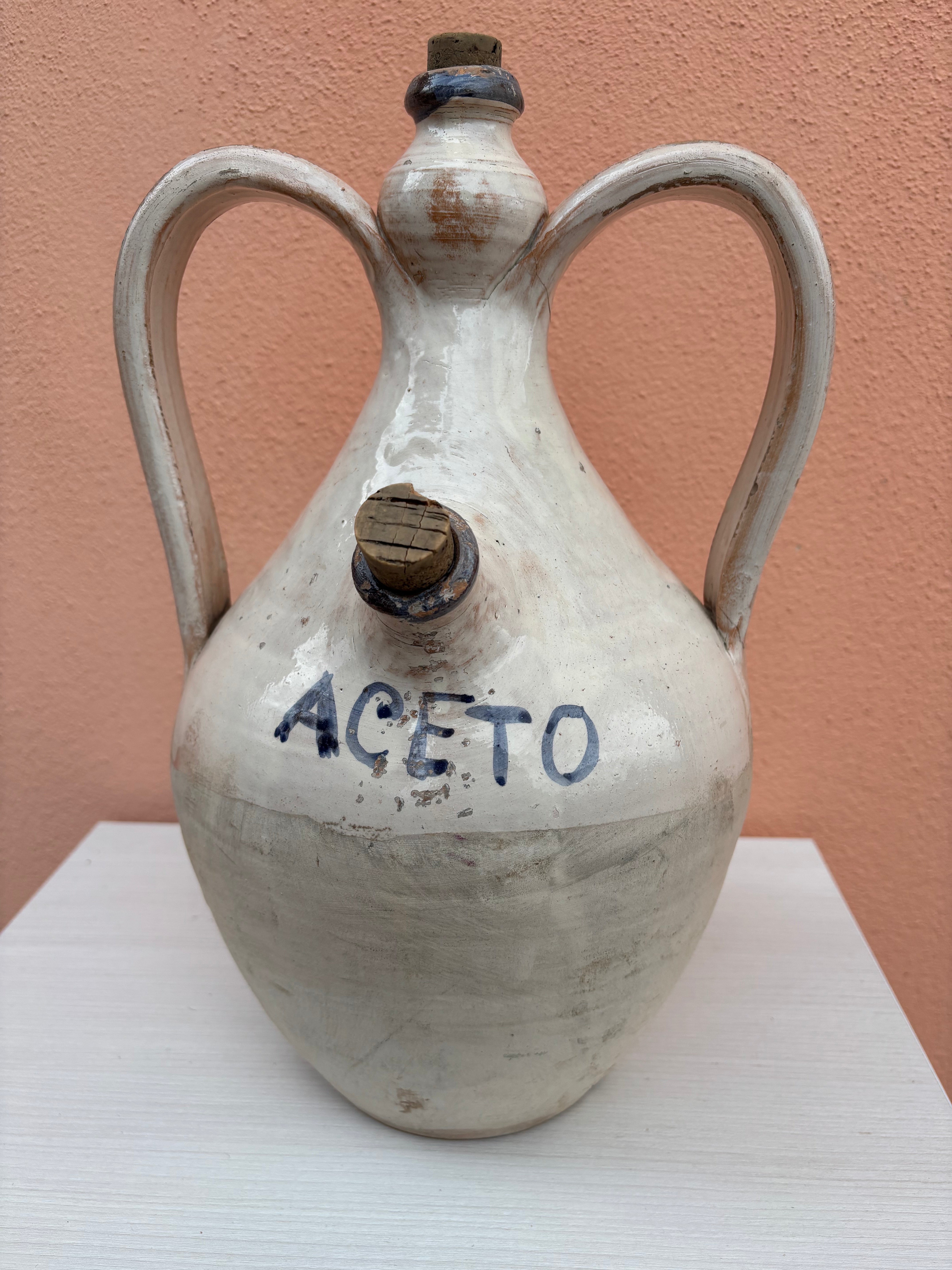 Italiensk eddike kande, h36 cm.