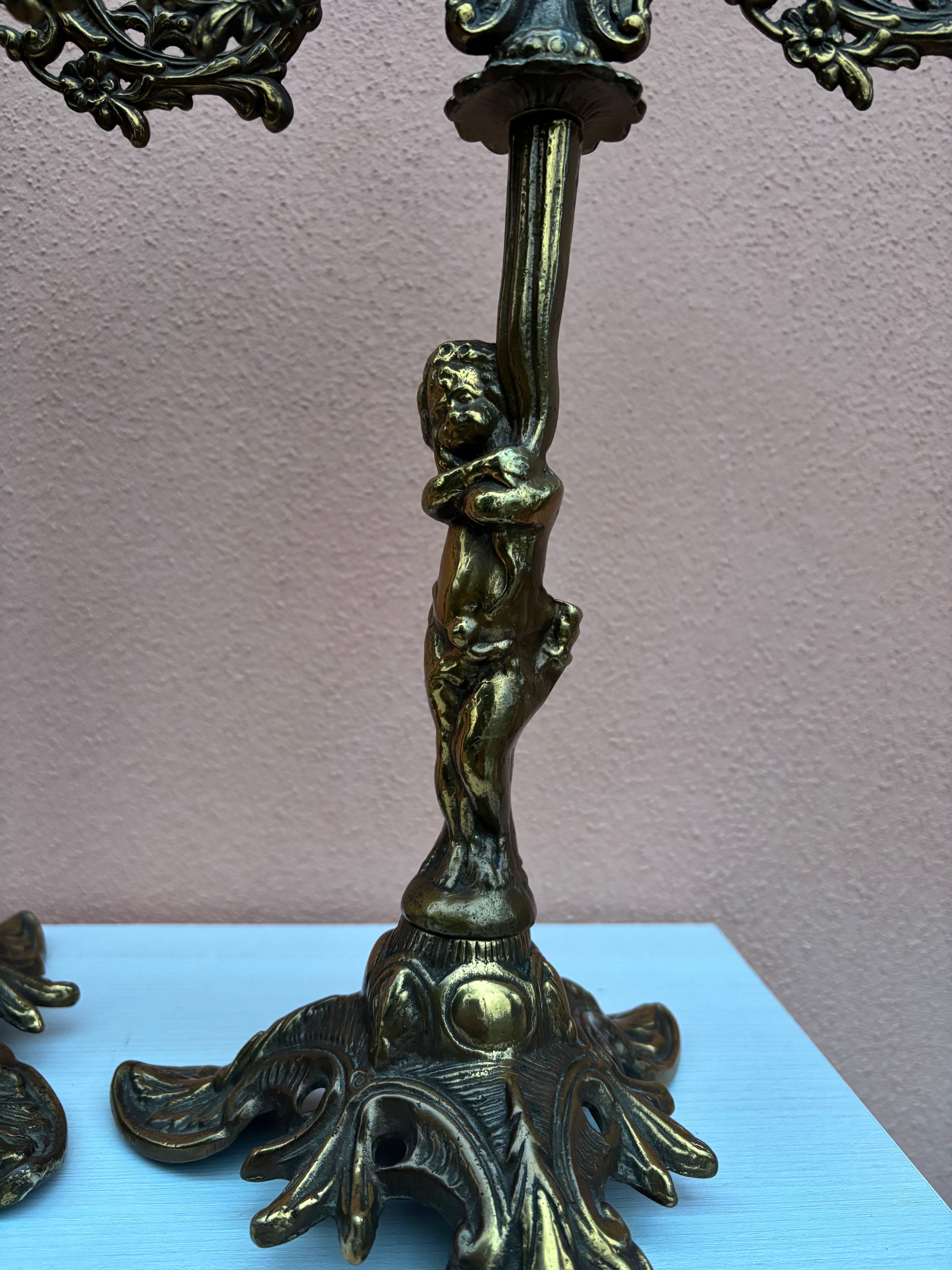 To store messingstager, h47 cm.