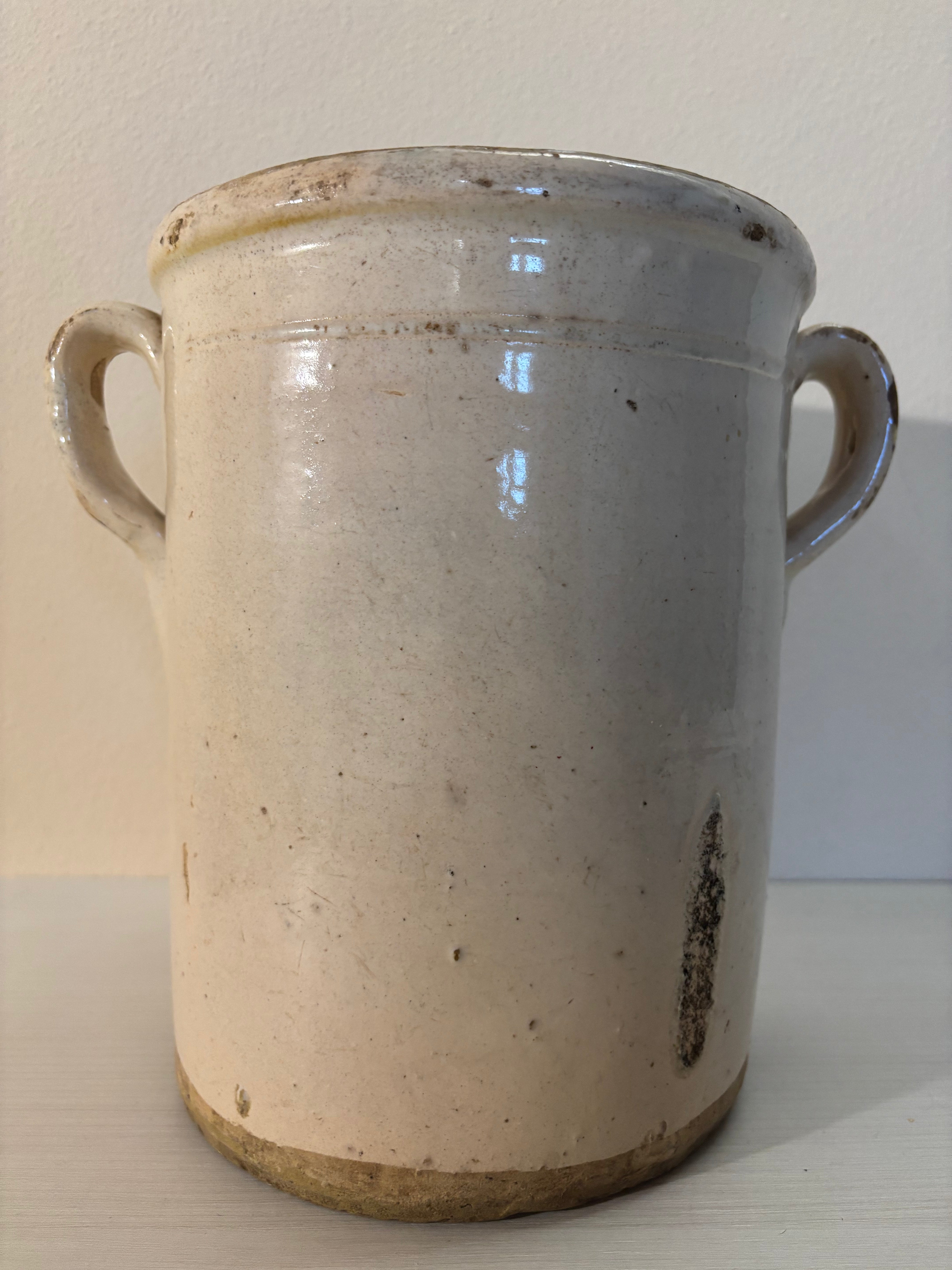 Italiensk krukke, h24 cm.