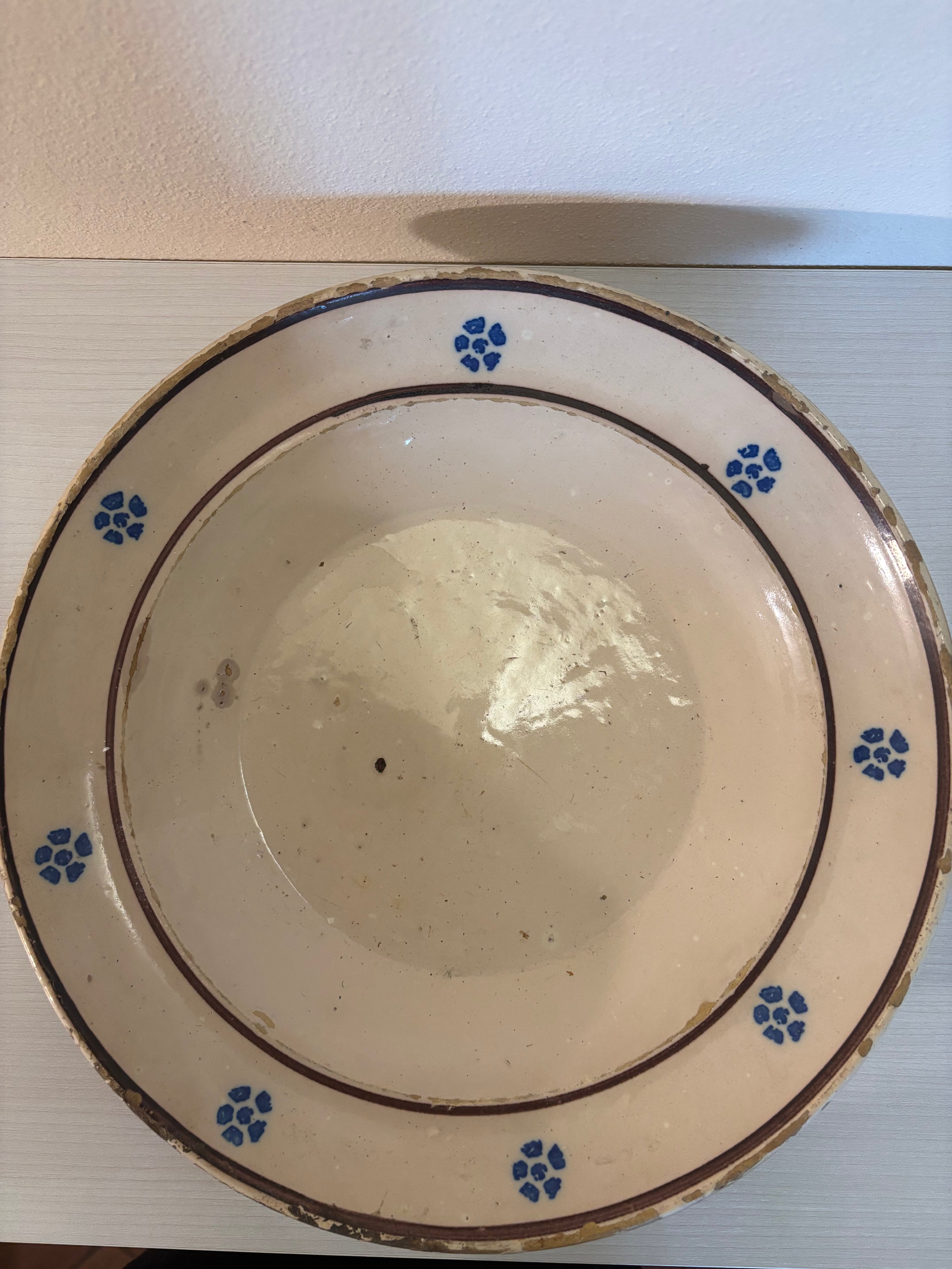 Italiensk fad, Ø35 cm.