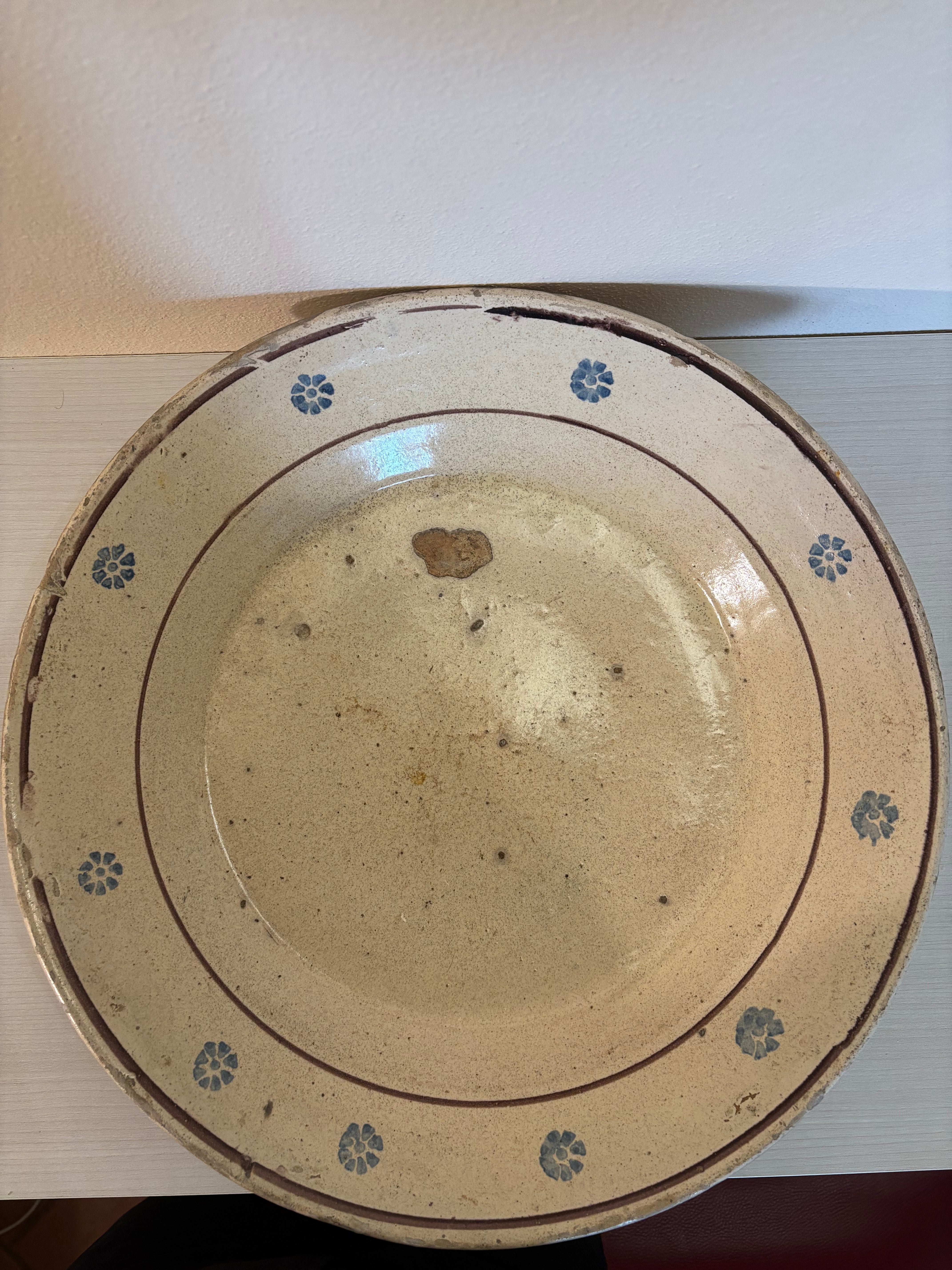 Italiensk tallerken, Ø41 cm.