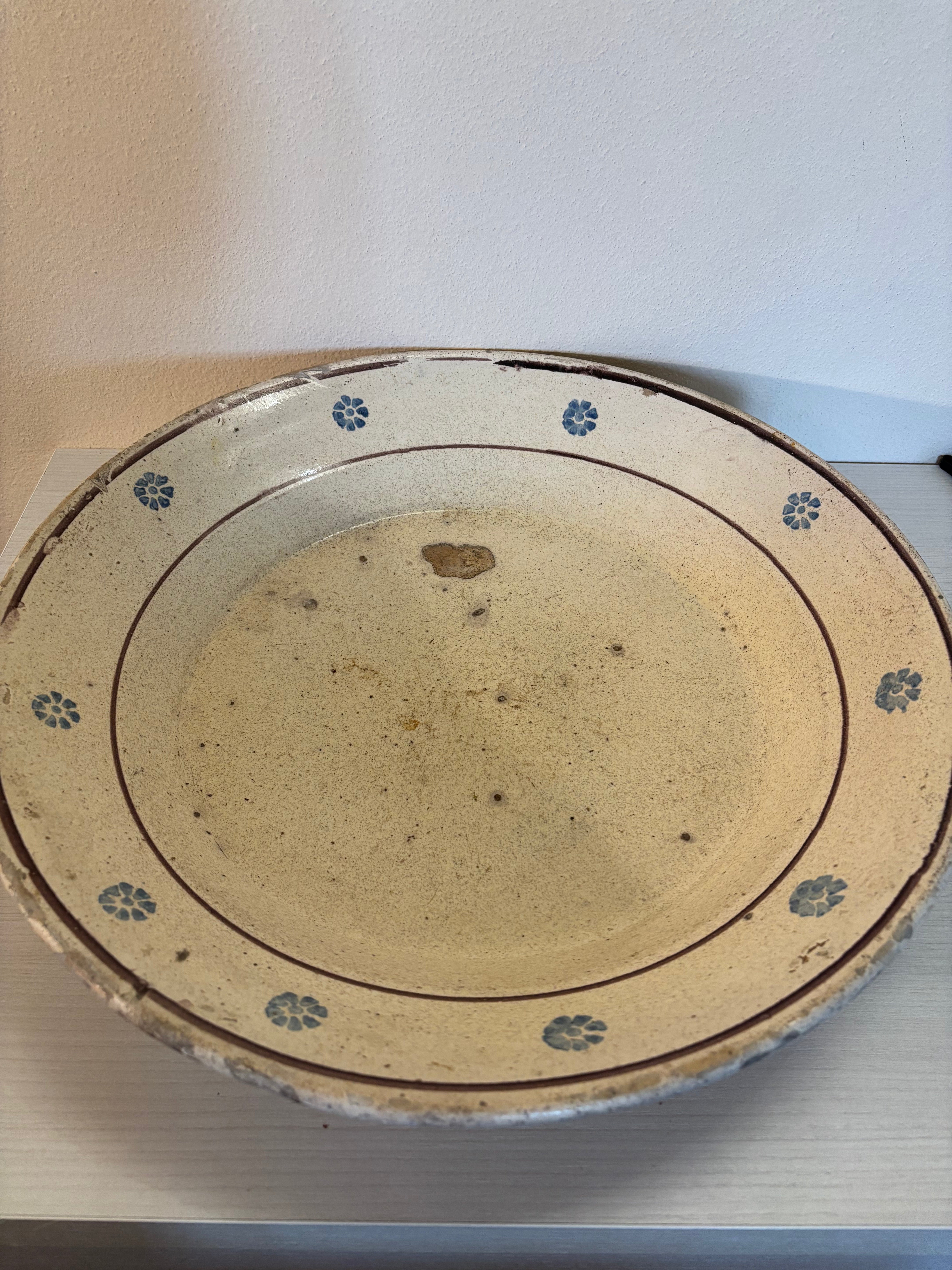 Italiensk tallerken, Ø41 cm.