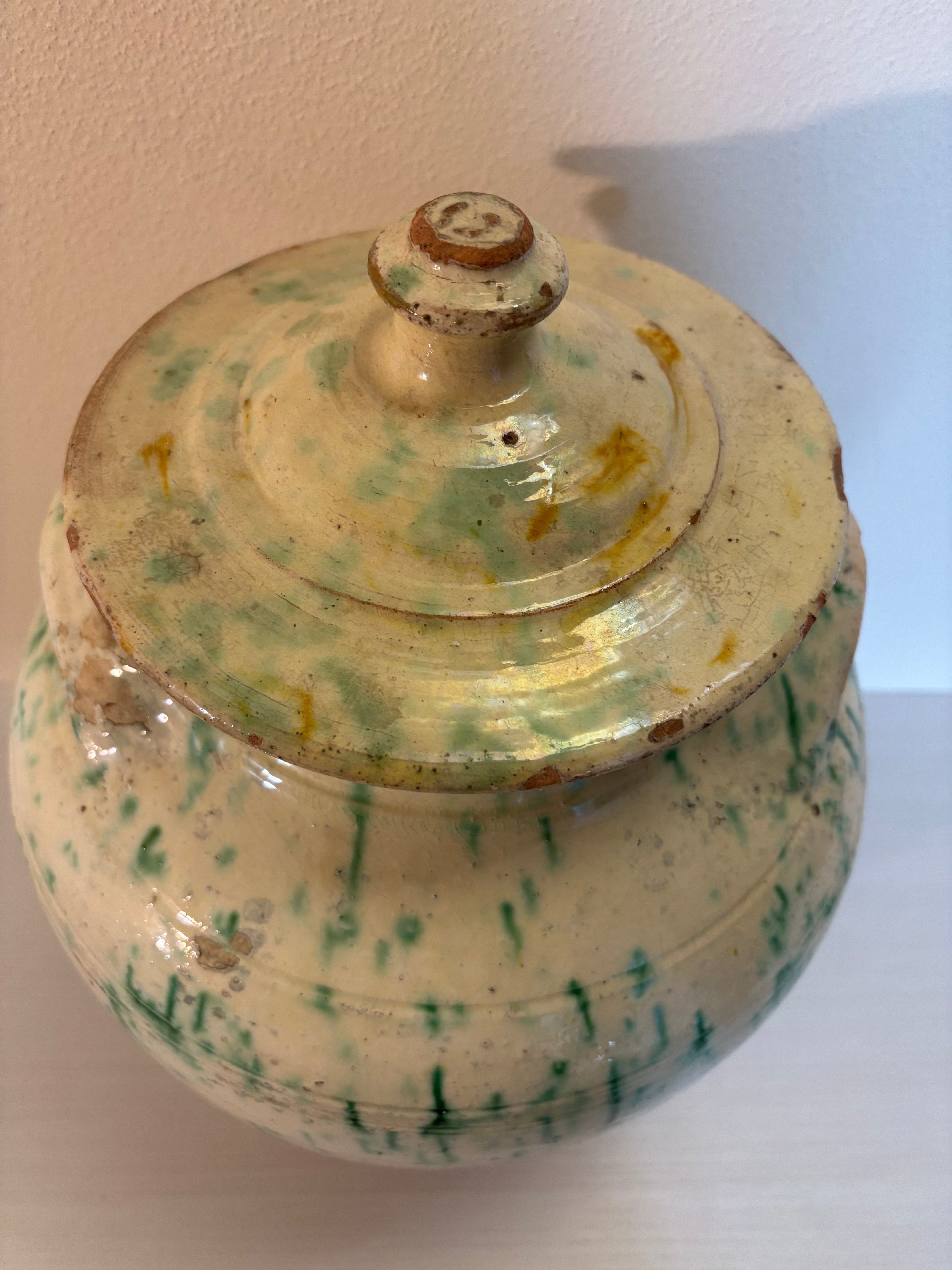 Italiensk krukke, h38 cm.