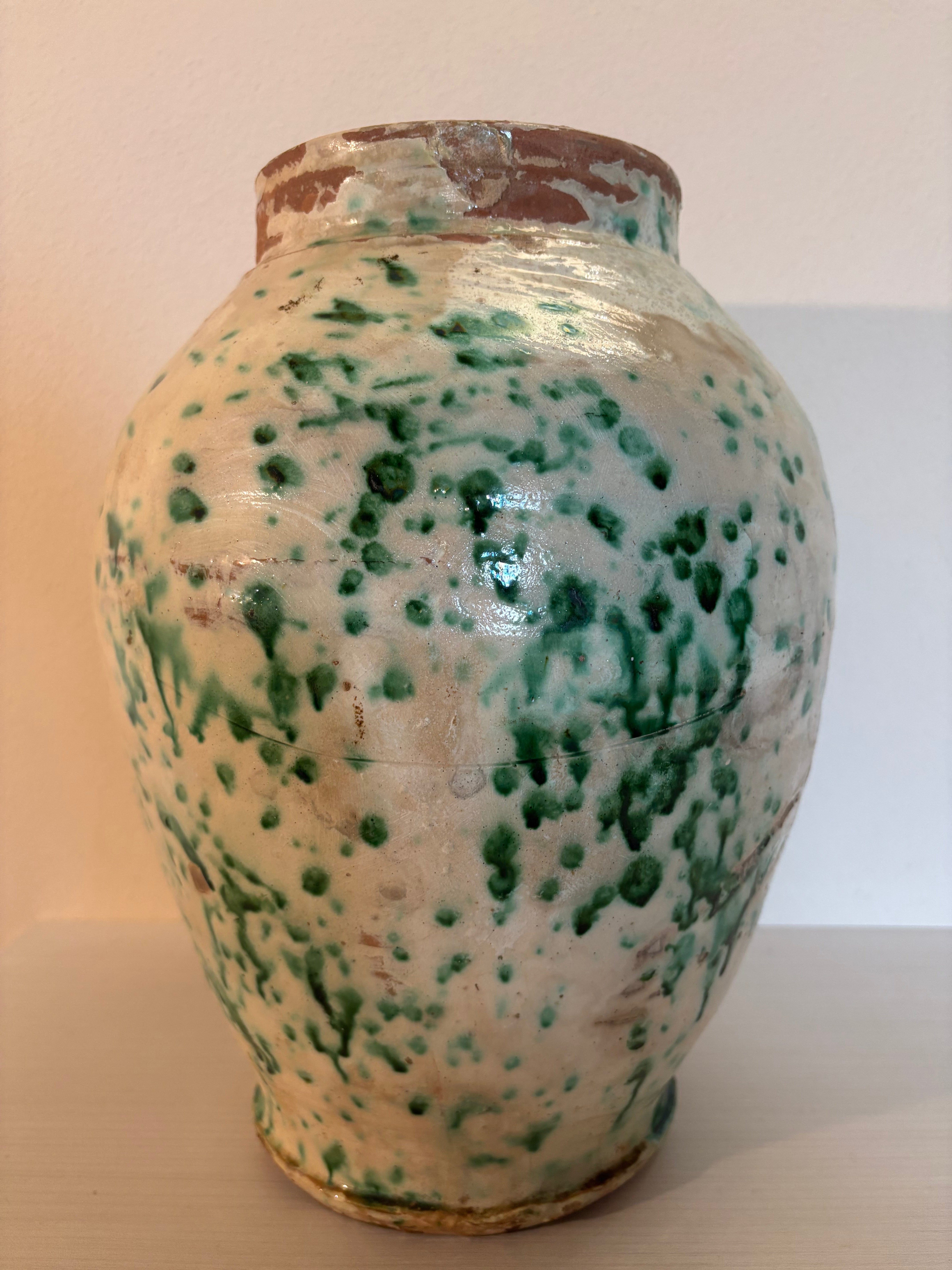 Italiensk krukke, h33 cm.