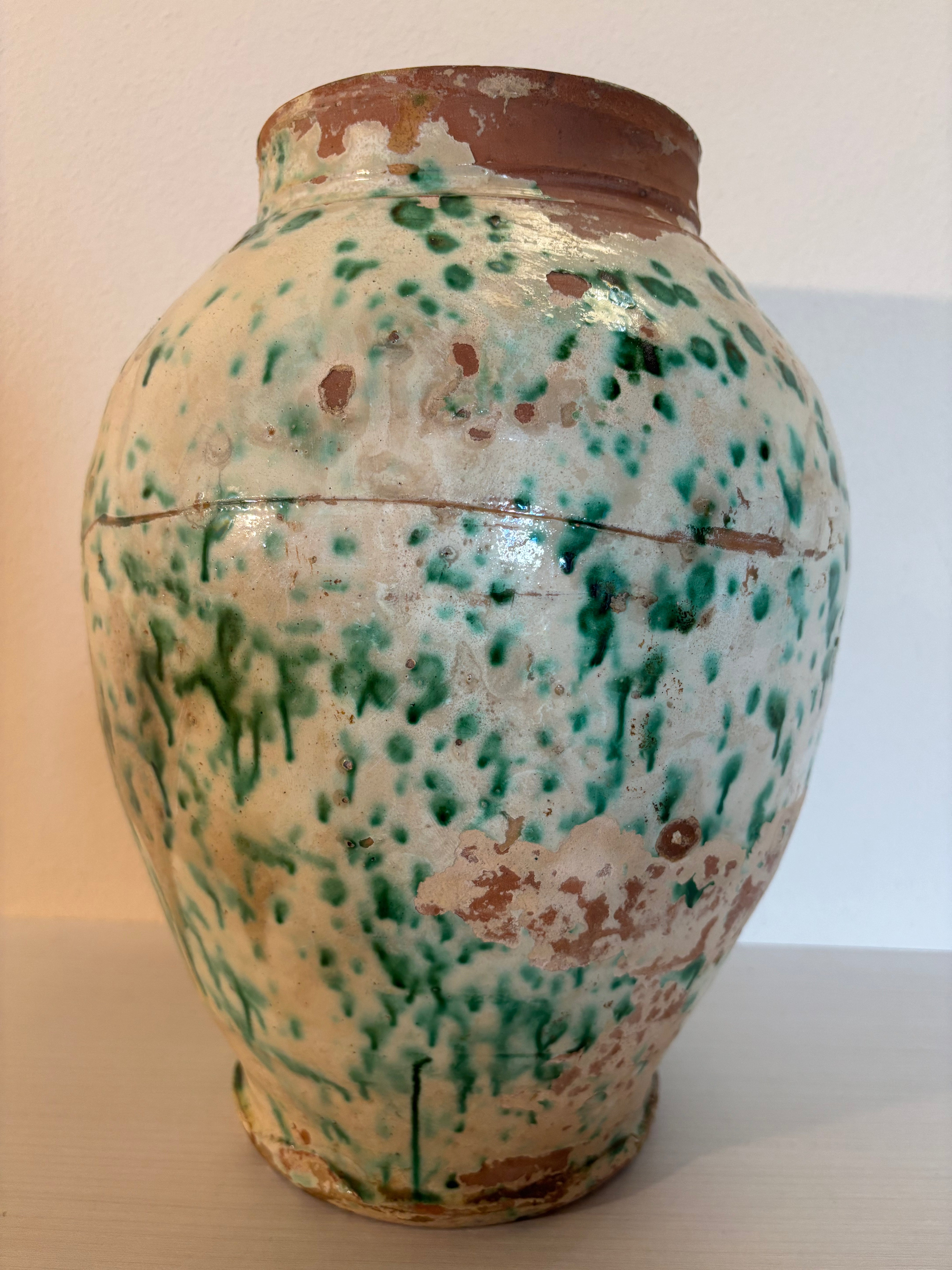 Italiensk krukke, h33 cm.