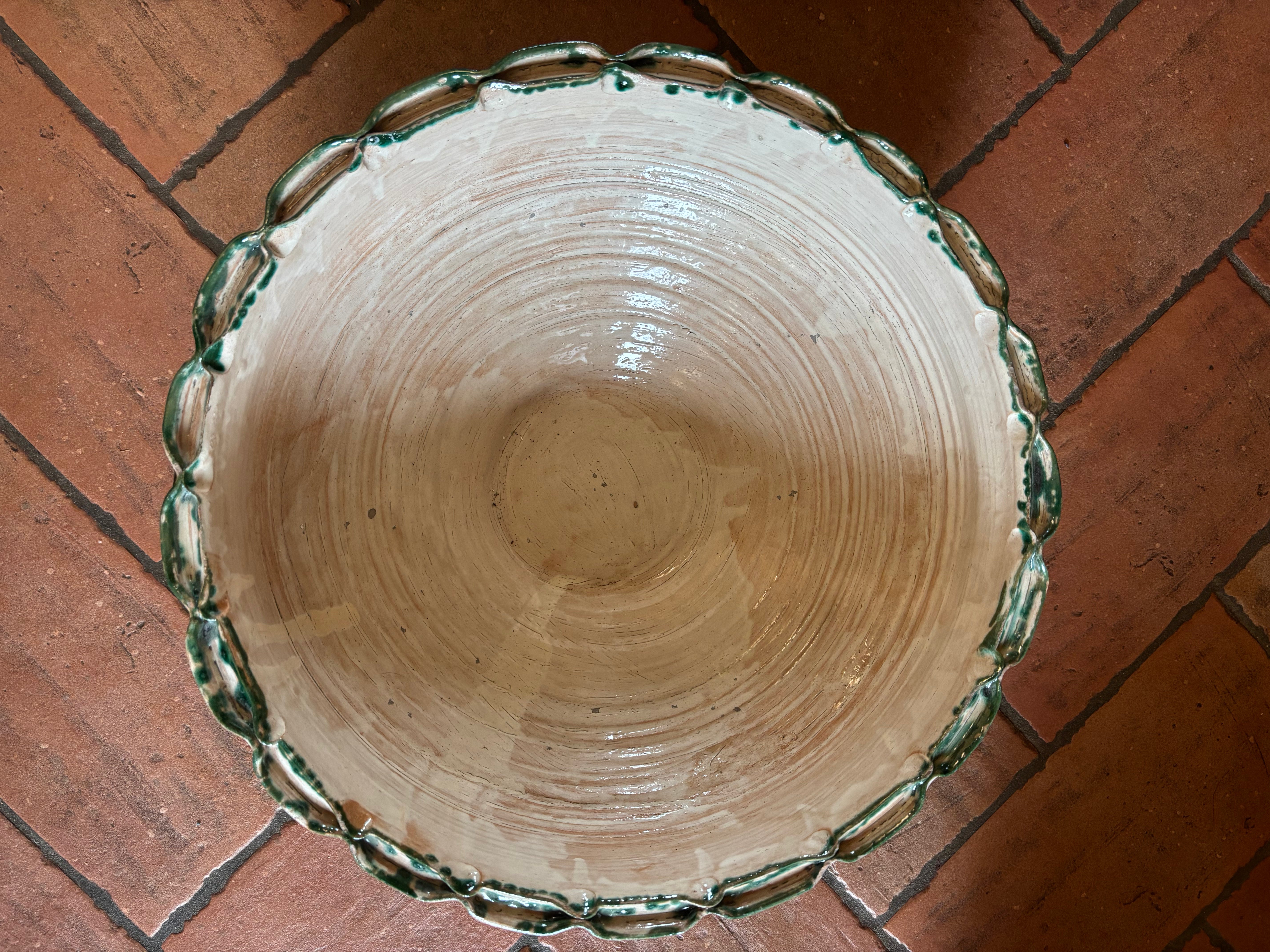 Italiensk tallerken, Ø44 cm.