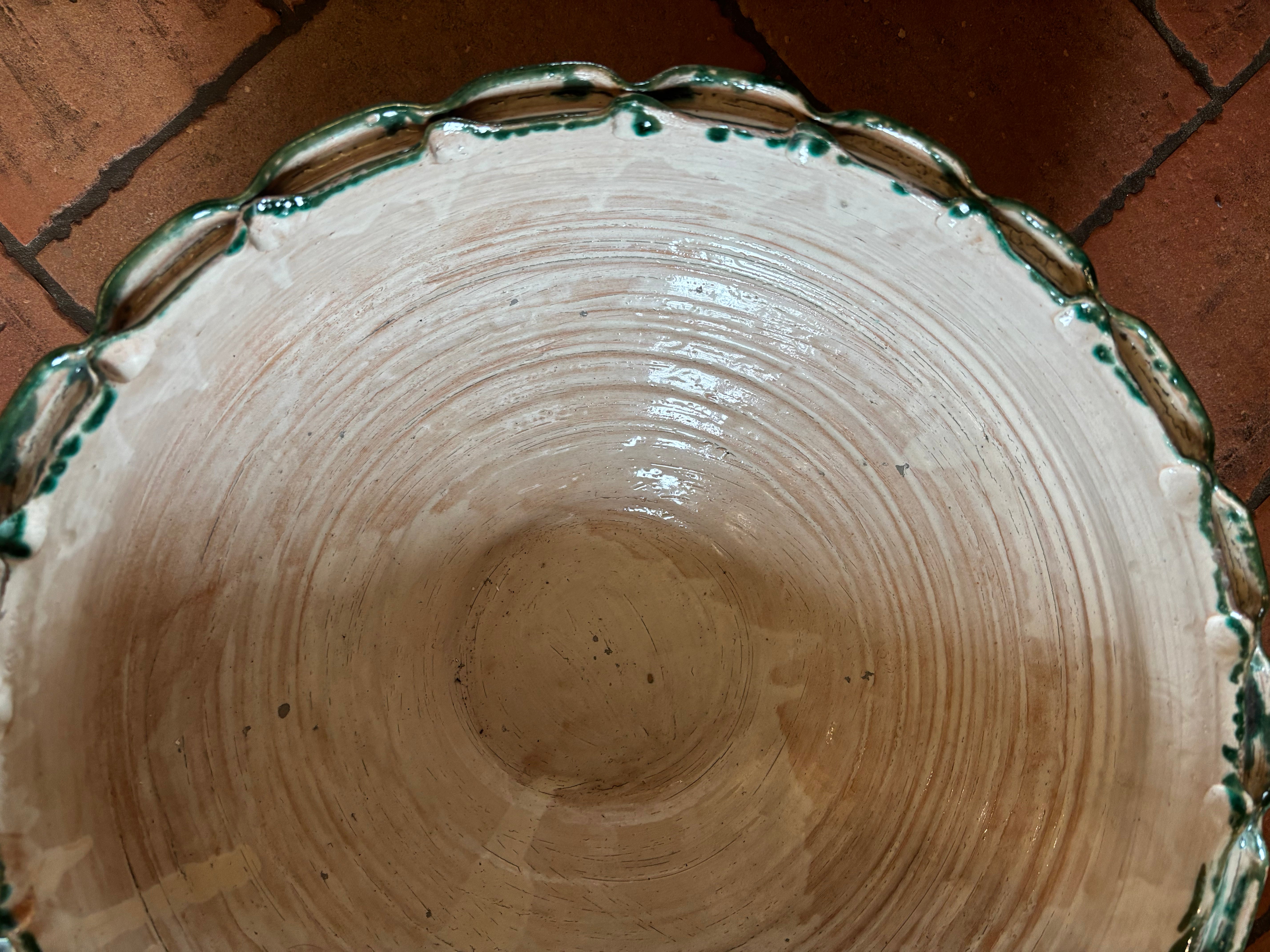 Italiensk tallerken, Ø44 cm.