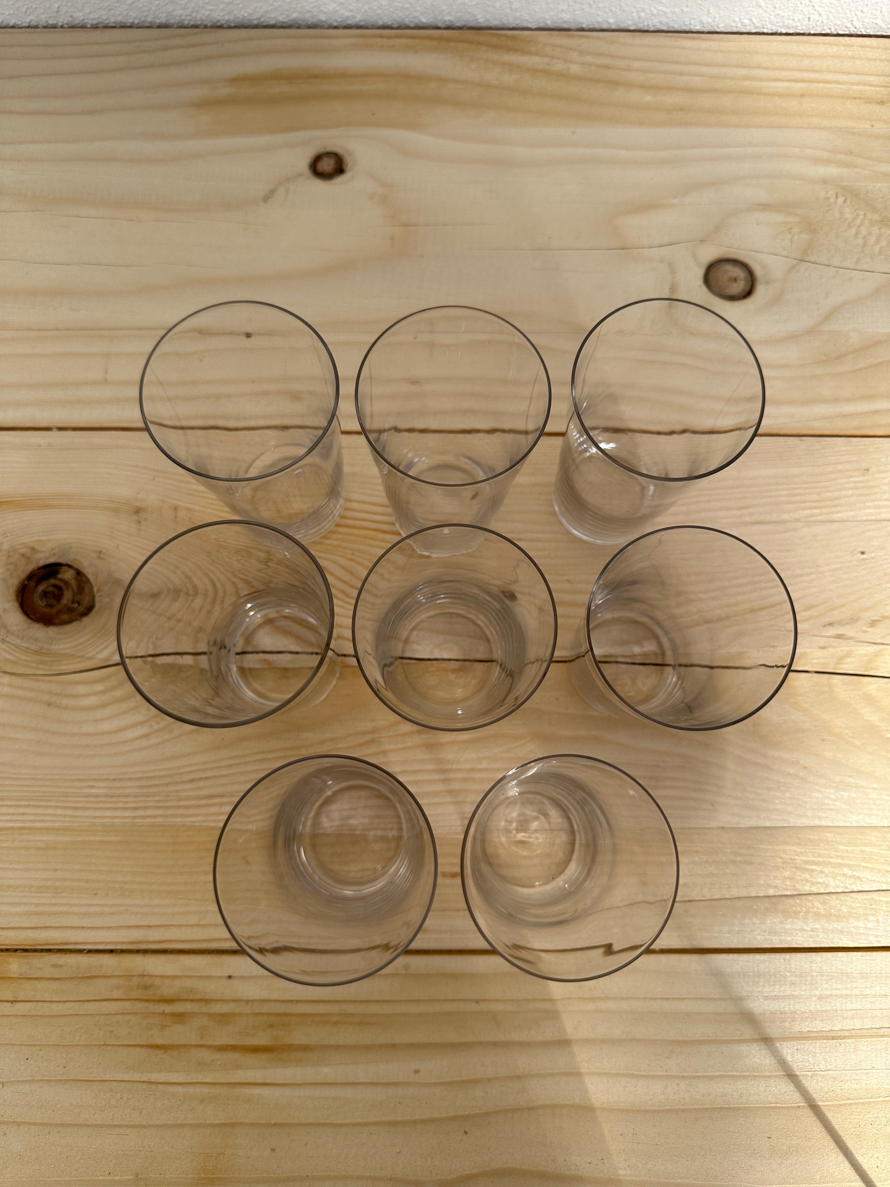 Glas, 9 cm - 8 stk